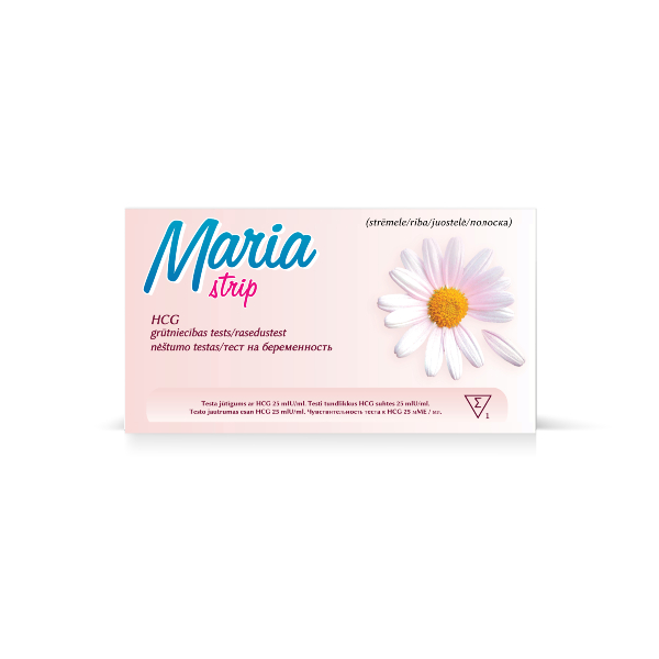 Maria Strip tests grūtniecības noteikšanai 1