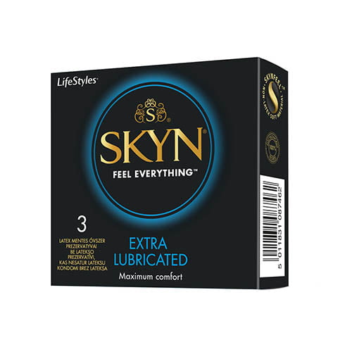 Prezervatīvi LifeStyles SKYN Extra Lubricated 3 gab. 1