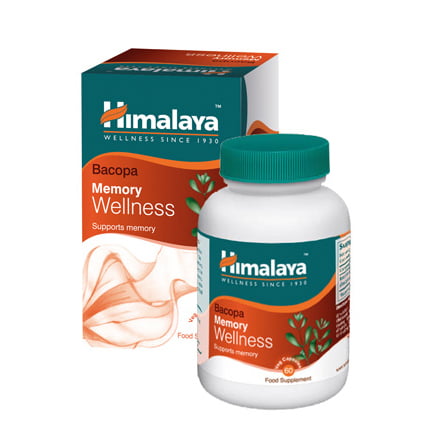 HIMALAYA Bacopa Memory Wellness пищевая добавка для памяти, N60 1