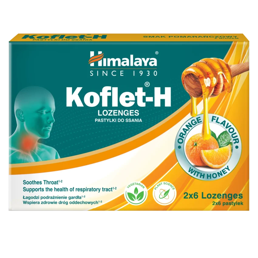 HIMALAYA Koflet леденцы со вкусом апельсина, N12