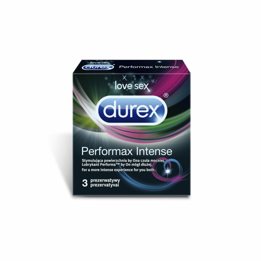 DUREX Performax Intense prezervatīvi, 3 gab. 2