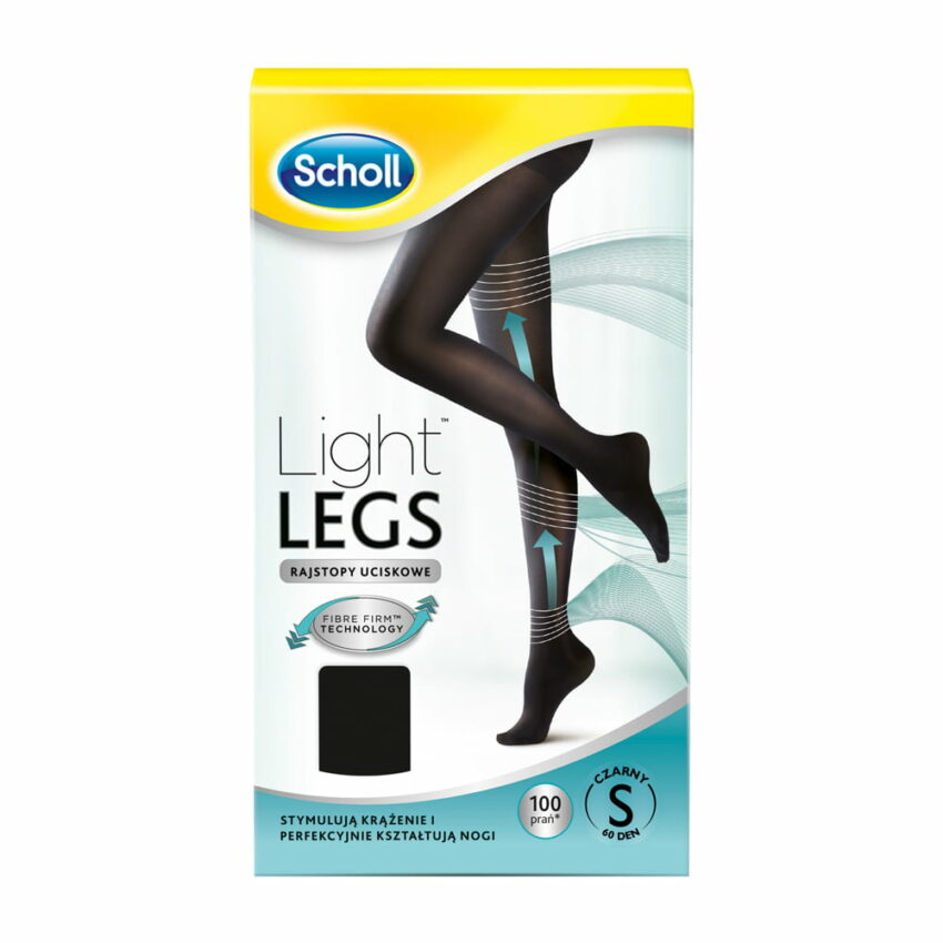Scholl Light Legs kompresijas zeķubikses, S izmērs, 60 DEN, melnas 2