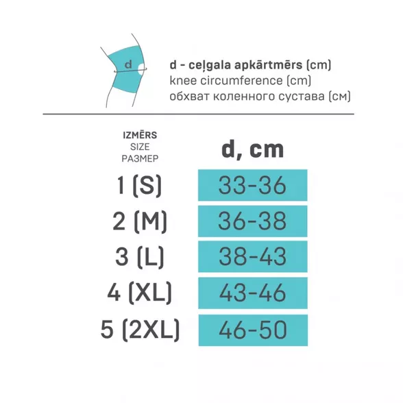 9903 ortoze Elastīgs apsējs no neoprēna (ortoze) ceļa locītavas fiksācijai TONUS ELAST 9911