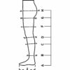 Компрессионные чулки с мыском, 2 класса компрессия, 23 -32 mm Hg, Tonus Elast 0402 LUX 6