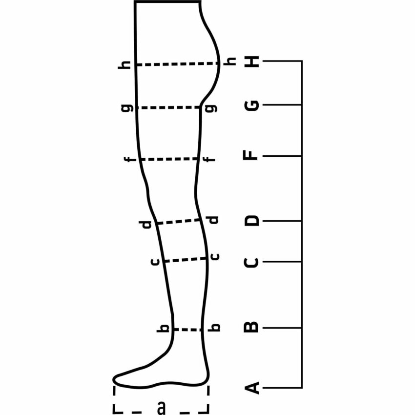 Компрессионные чулки с мыском, 2 класса компрессия, 23 -32 mm Hg, Tonus Elast 0402 LUX 3