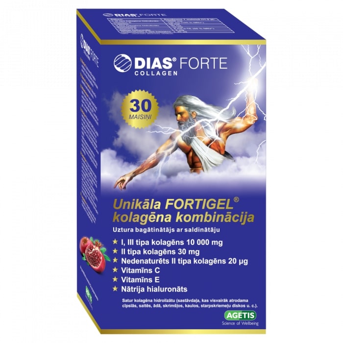 DIAS FORTE COLLAGEN пищевая добавка с подсластителем (порошок) 30 пакетиков 2
