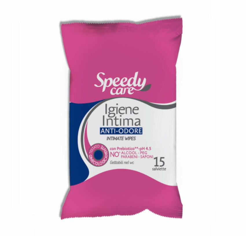 Влажные салфетки для интимной гигиены Speedy Care, 15 салфеток 1