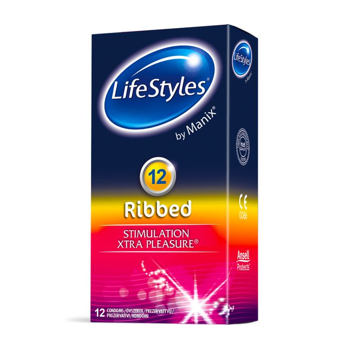 Презервативы LifeStyles by Manix Ribbed Xtra Pleasure 12 шт. 1