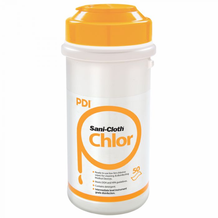 Sporicīdu dezinfekcijas un tīrīšanas salvetes "Sani-Cloth Chlor" N50 1