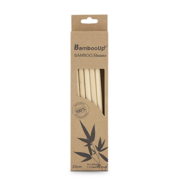 Bamboo-Up соломинки со щеткой N10 1