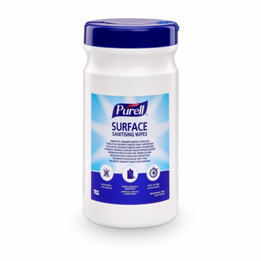 "PURELL® SURFACE SANITISING WIPES" спиртосодержащие салфетки для дезинфекции поверхностей, 200 шт. 1