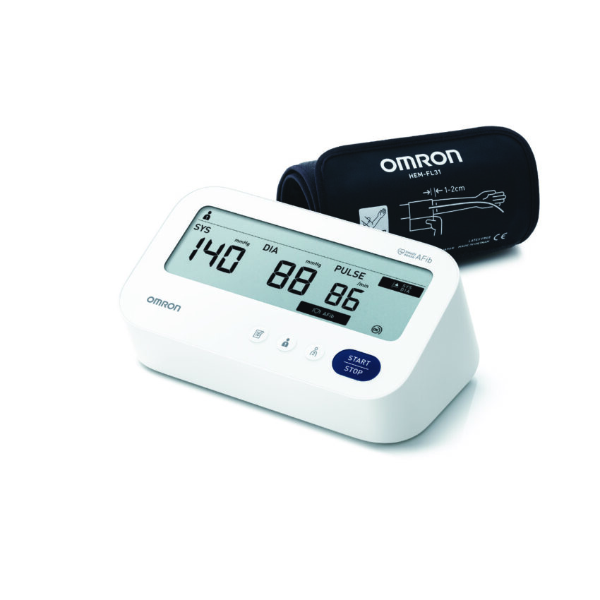 OMRON M3 Comfort Afib (HEM-7196-FLE) asinsspiediena mērītājs uz augšdelma